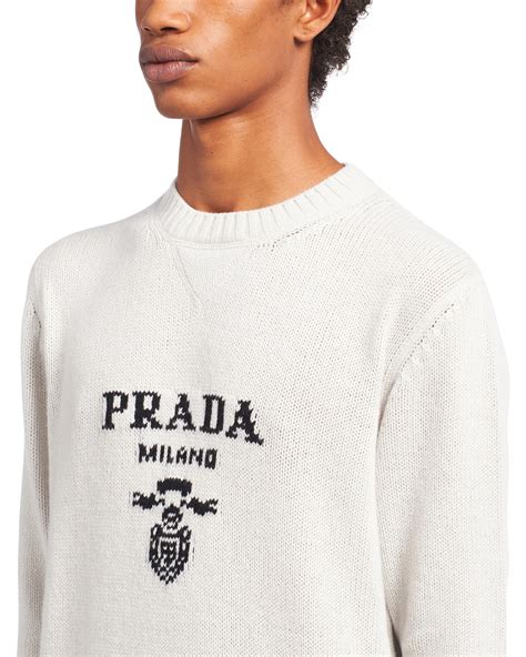 prada white sweater with red lip|prada sweater.